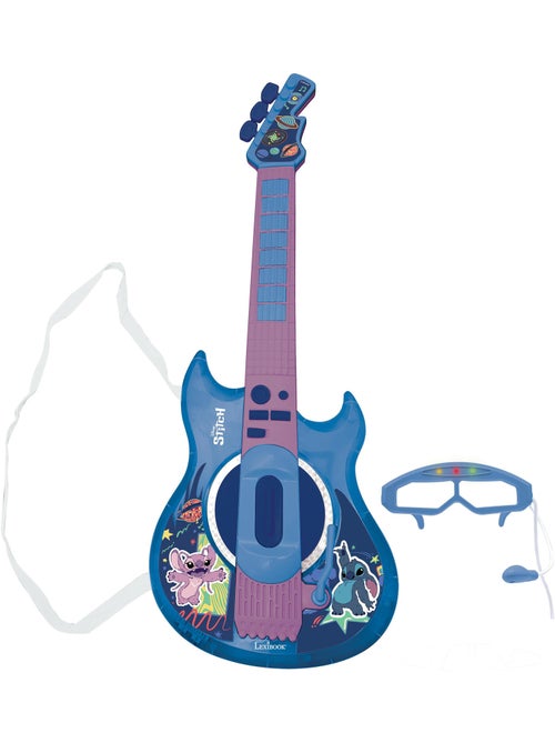 Chitarra elettrica luminosa con microfono a forma di occhiali Stitch - Kiabi Chitarra elettrica luminosa con microfono a forma di occhiali Stitch - Kiabi