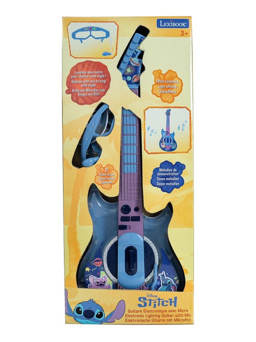 Chitarra elettrica luminosa con microfono a forma di occhiali Stitch - Kiabi Chitarra elettrica luminosa con microfono a forma di occhiali Stitch - Kiabi