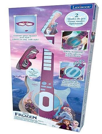 Chitarra elettronica Frozen con microfono in forma di occhiali