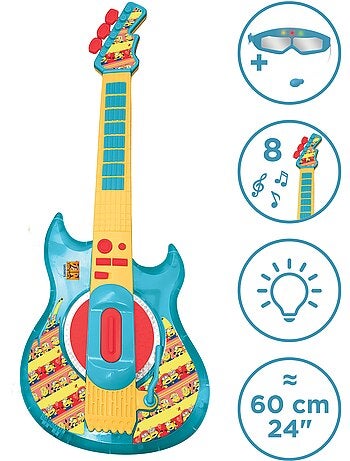 Chitarra elettronica luminosa Cattivissimo Me con occhiali-microfono