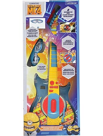 Chitarra elettronica luminosa Cattivissimo Me con occhiali-microfono