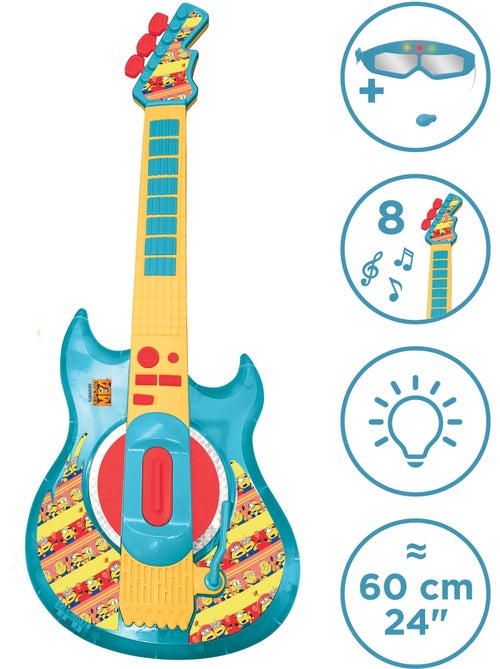 Chitarra elettronica luminosa Cattivissimo Me con occhiali-microfono - Kiabi