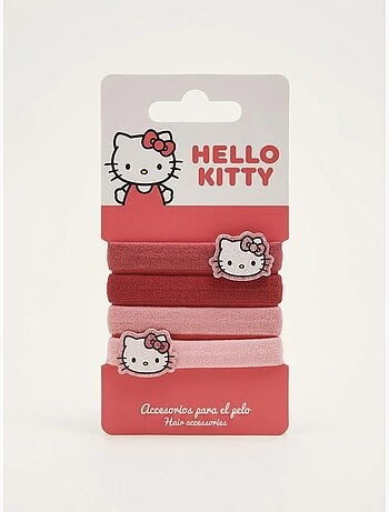 Chouchou x4 elastici morbidi per capelli hello kitty