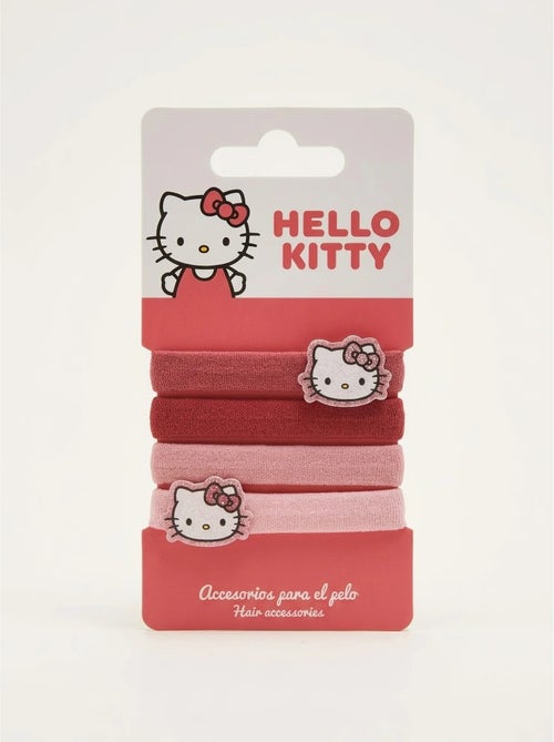 Chouchou x4 elastici morbidi per capelli hello kitty - Kiabi