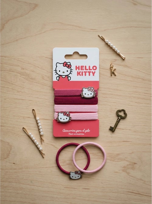 Chouchou x4 elastici morbidi per capelli hello kitty - Kiabi