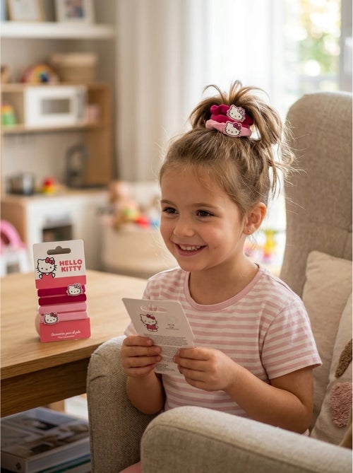 Chouchou x4 elastici morbidi per capelli hello kitty - Kiabi