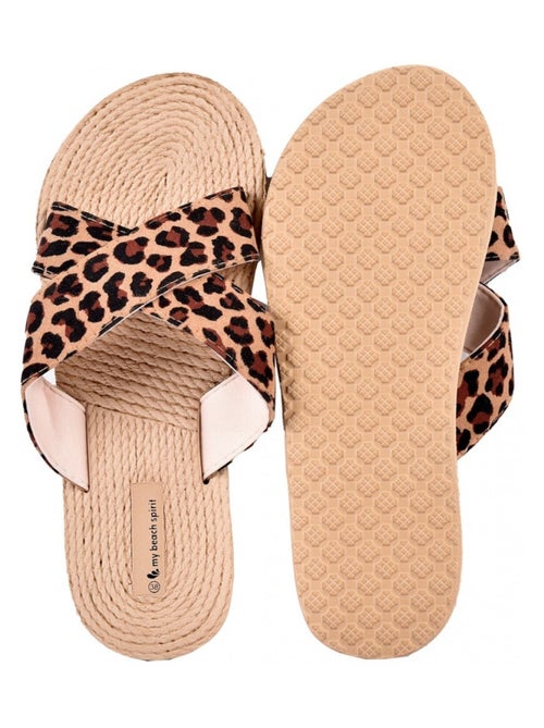 Ciabatta donna LEOPARD - Kiabi Ciabatta donna LEOPARD - Kiabi