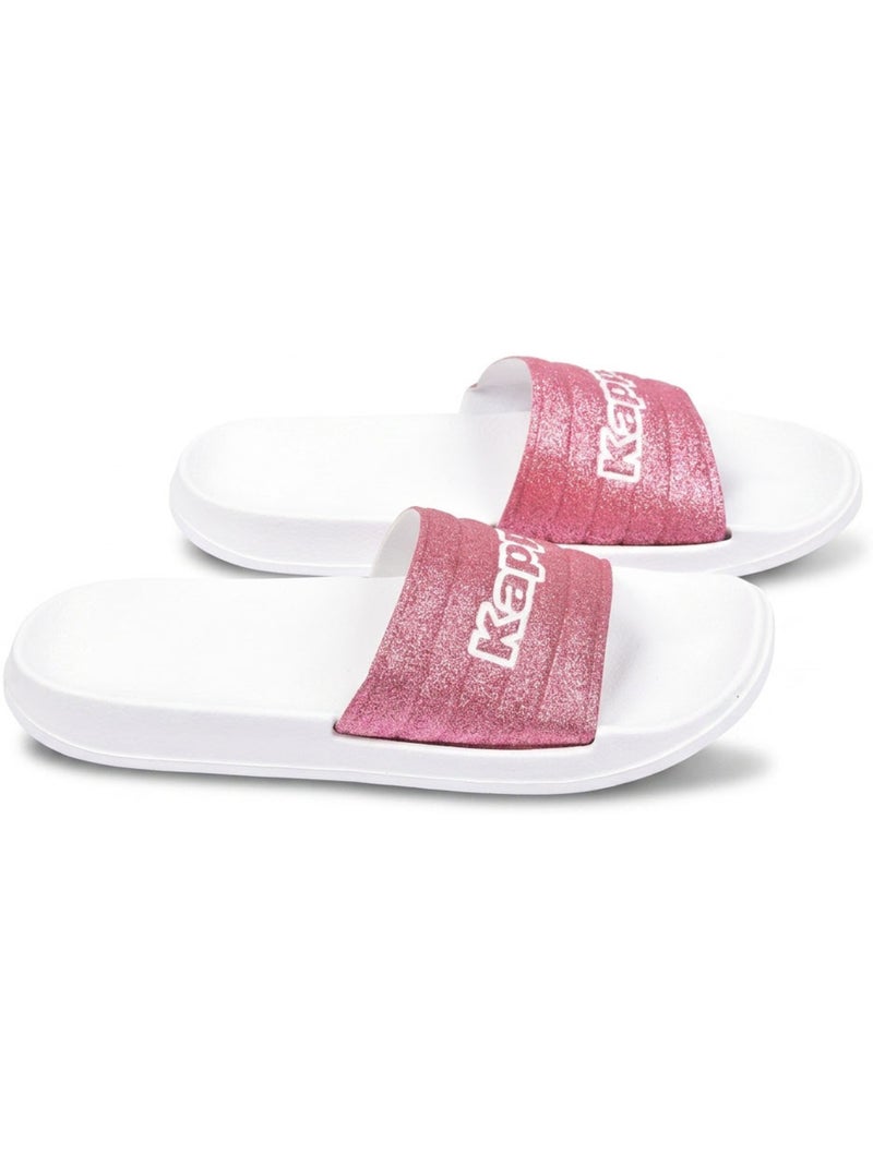 Ciabatta Donna Piscina Glitter Glossy Leopardo KAPPA Rosa - Kiabi