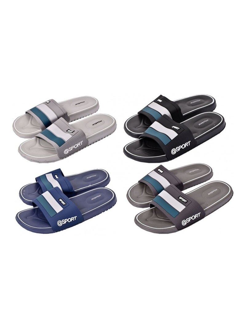 Ciabatta Uomo antiscivolo Blu marino - Kiabi