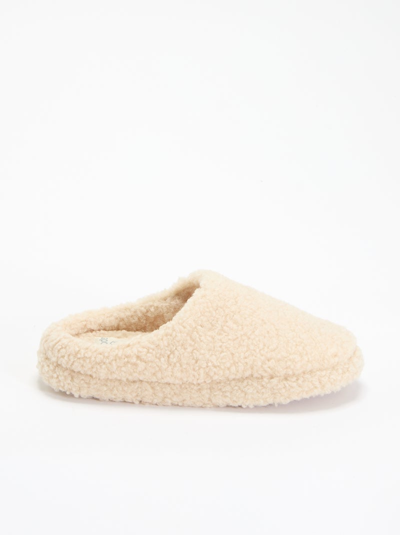 Ciabatte a sabot foderate Bianco - Kiabi