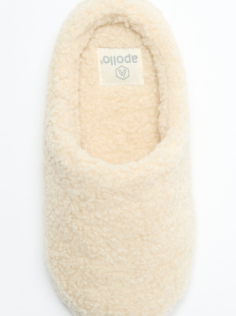 Ciabatte a sabot foderate Bianco - Kiabi