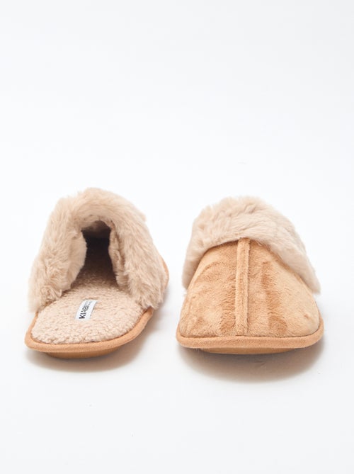 Ciabatte a sabot in finta pelliccia - Kiabi