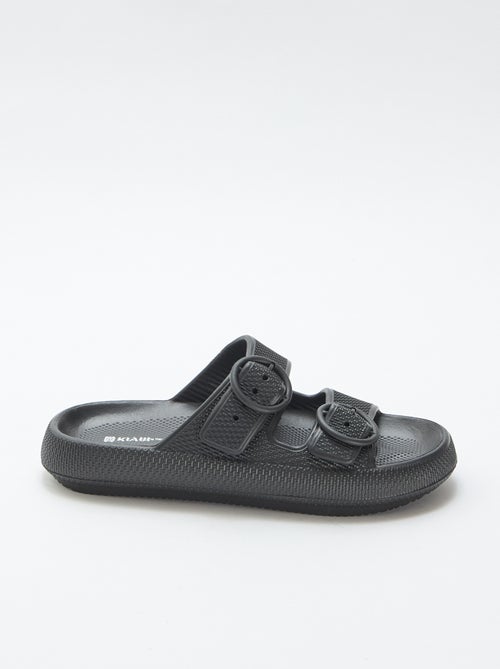 Ciabatte a tinta unita con doppia fibbia - Kiabi