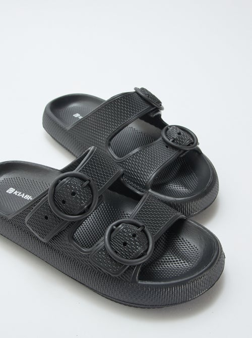 Ciabatte a tinta unita con doppia fibbia - Kiabi