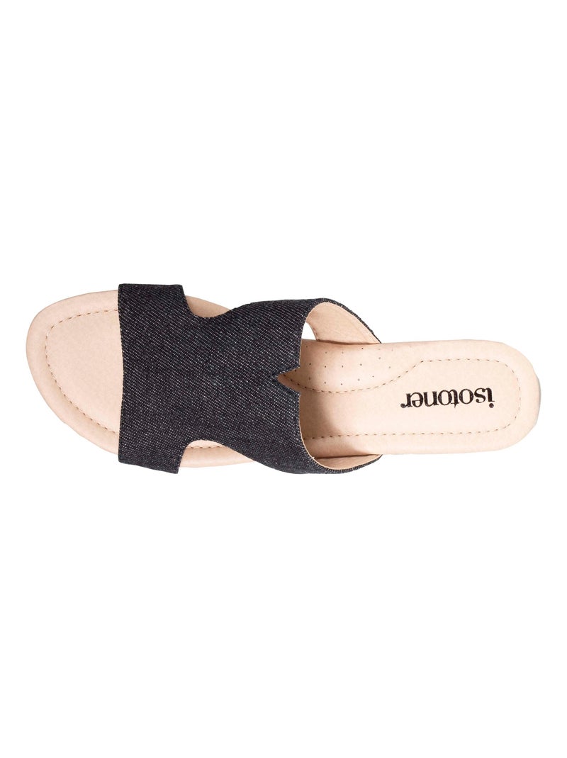 Ciabatte comfort compensato isotoner Nero - Kiabi