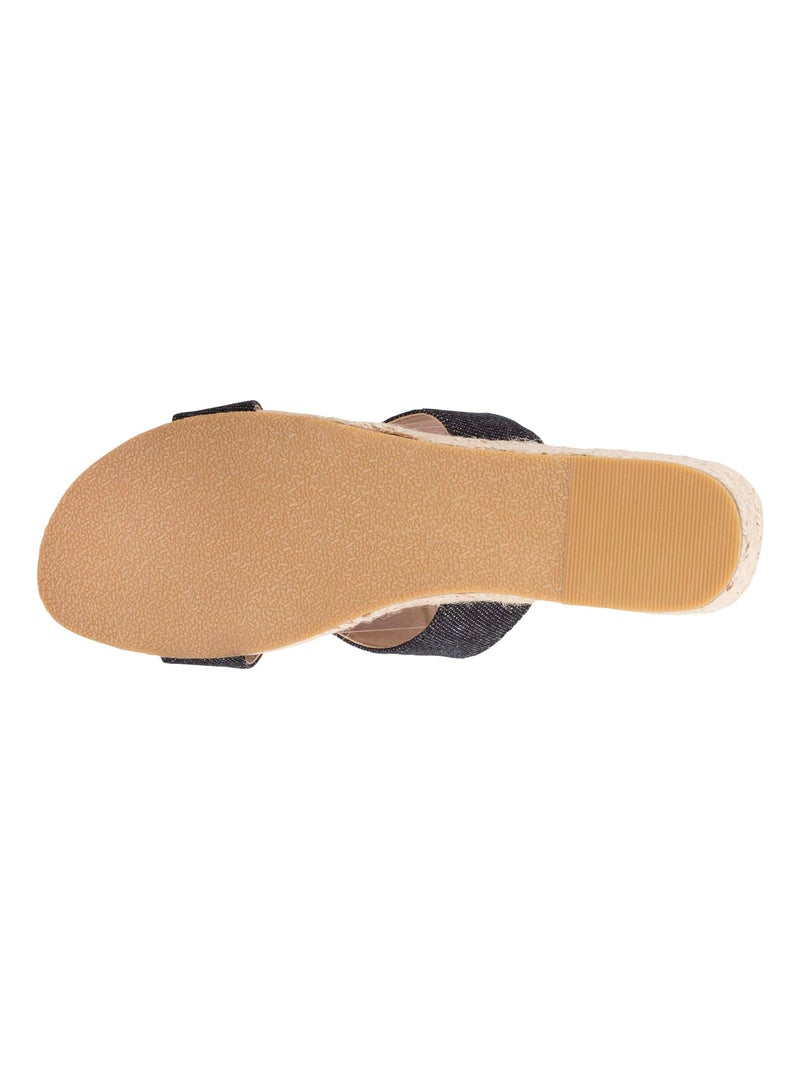 Ciabatte comfort compensato isotoner Nero - Kiabi