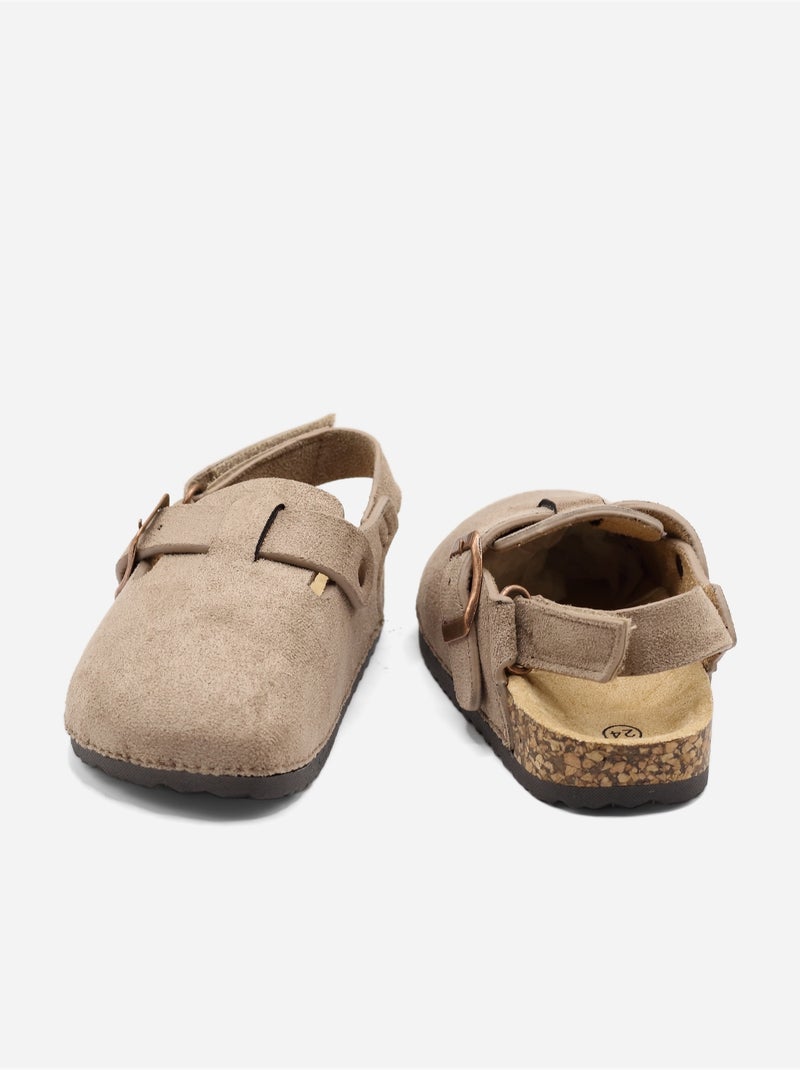 Ciabatte con chiusura a velcro Tortora - Kiabi