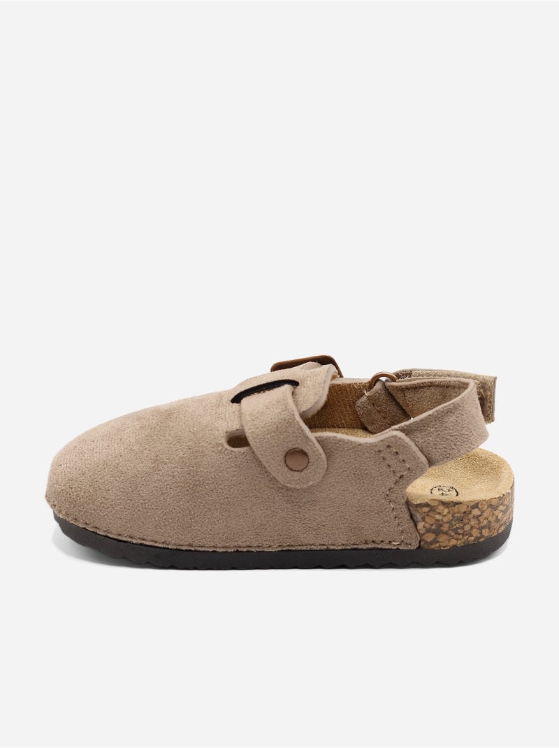 Ciabatte con chiusura a velcro Tortora - Kiabi