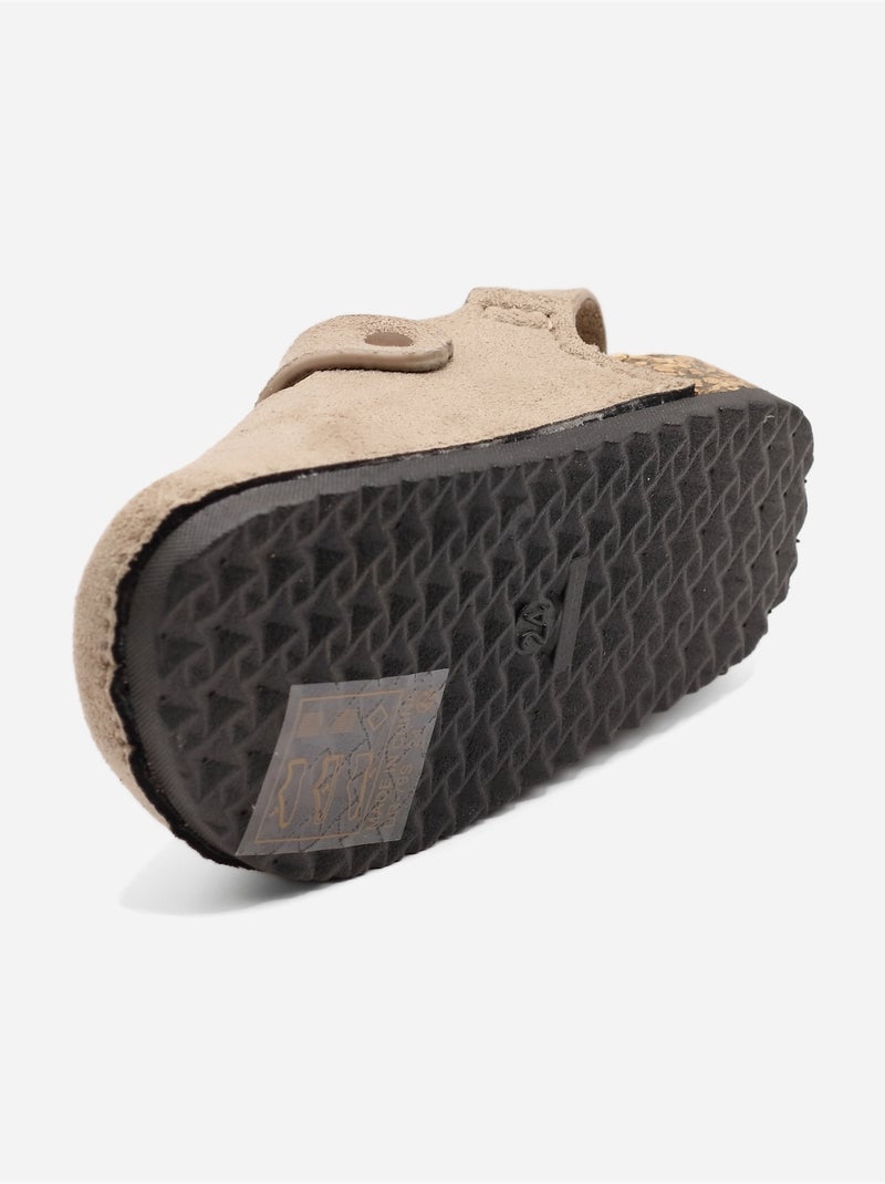 Ciabatte con chiusura a velcro Tortora - Kiabi