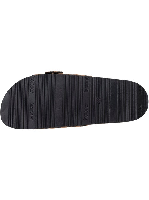 Ciabatte con cinturino singolo leopardato, sottopiede patch ultra confortevole - Kiabi
