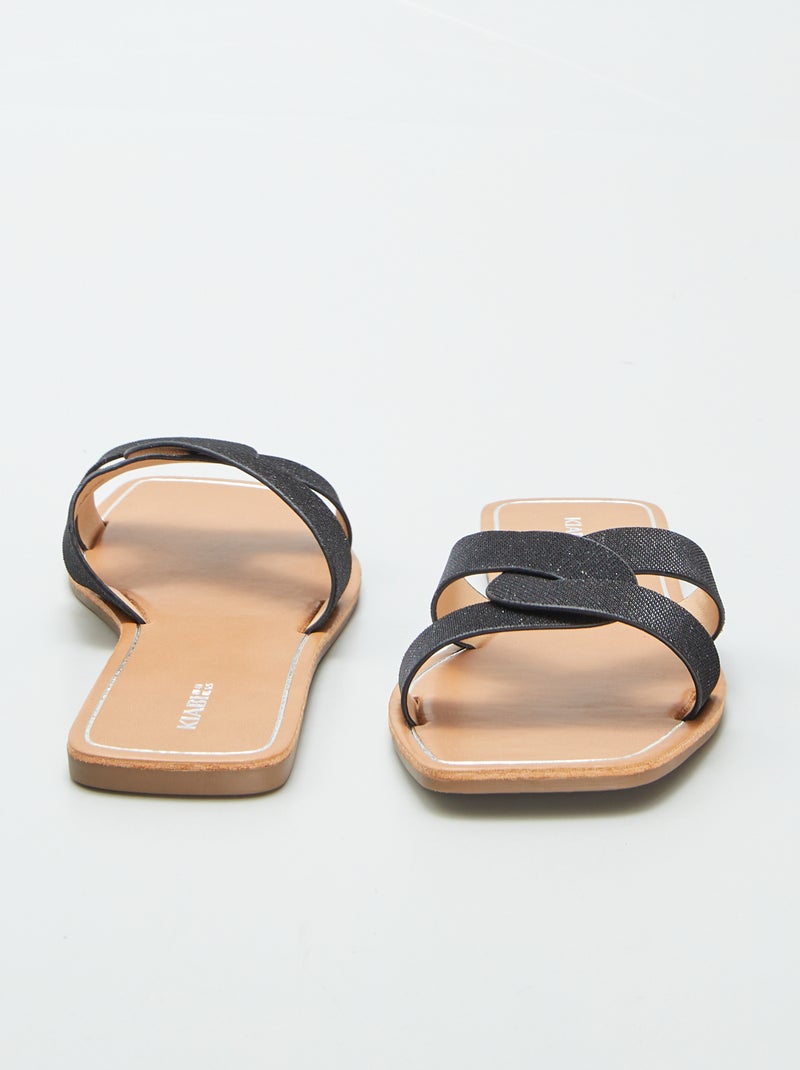 Ciabatte con paillettes NERO - Kiabi