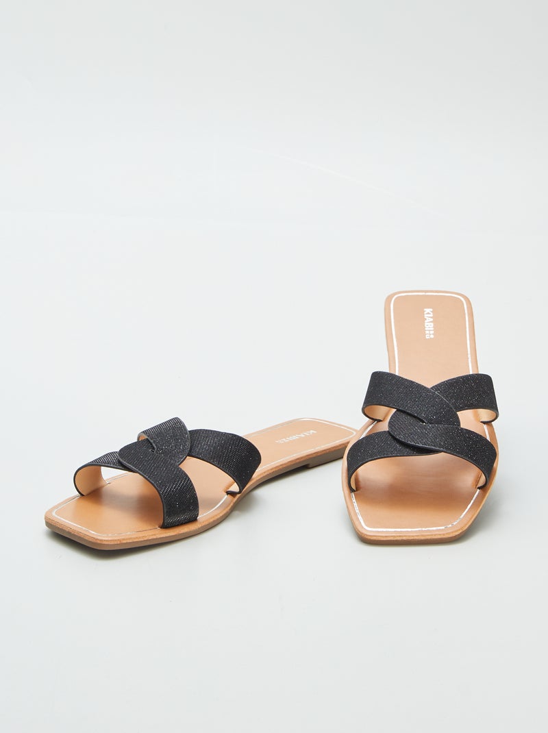 Ciabatte con paillettes NERO - Kiabi