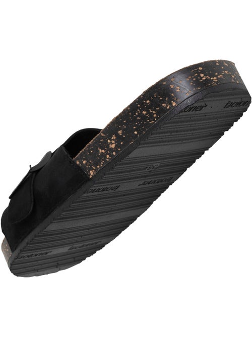 Ciabatte con semplice cinturino nero, sottopiede a toppa ultra confortevole  Isotoner - Kiabi