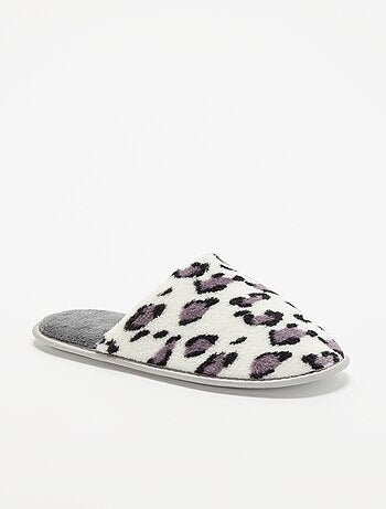 Ciabatte con stampa leopardata