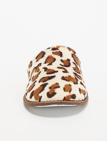 Ciabatte con stampa leopardata
