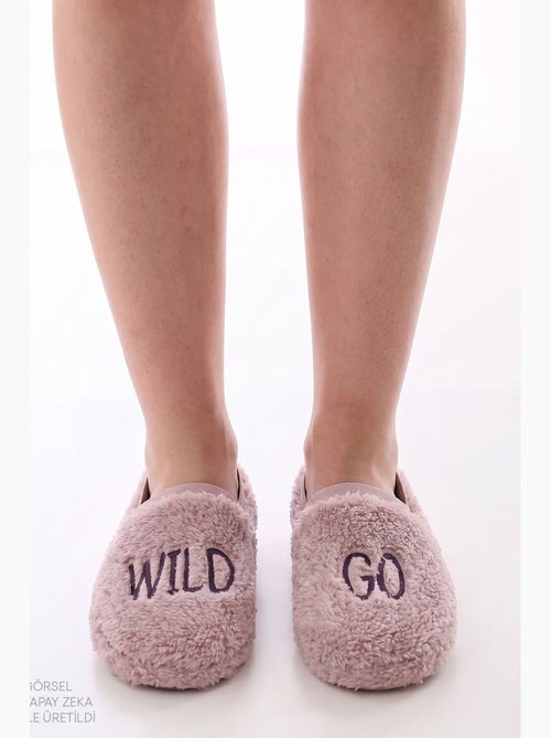 Ciabatte con stampa wild slogan penti - Kiabi