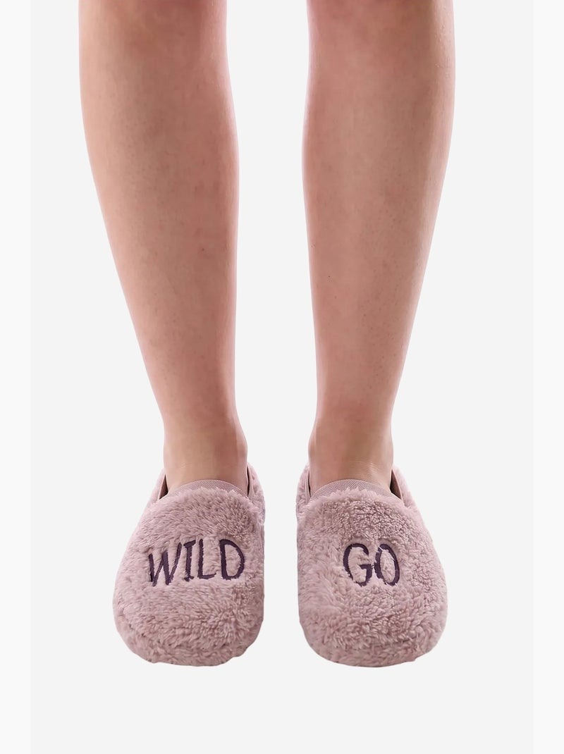 Ciabatte con stampa wild slogan penti Rosa chiaro - Kiabi