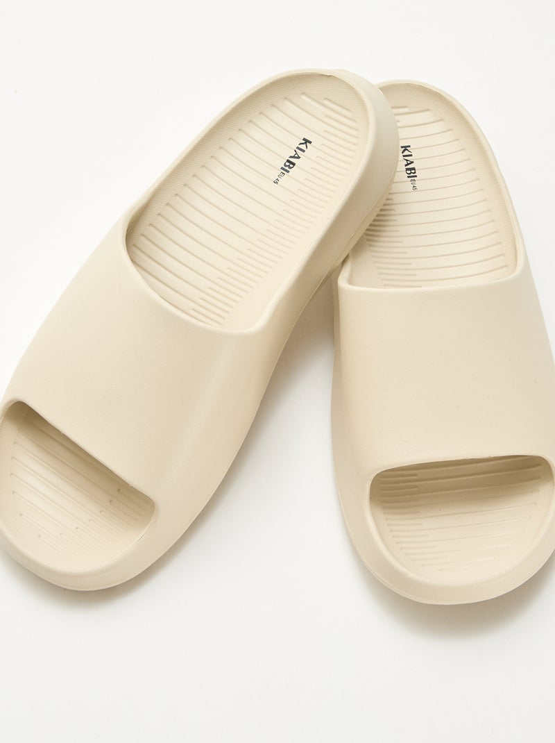 Ciabatte da piscina con zeppa Bianco - Kiabi