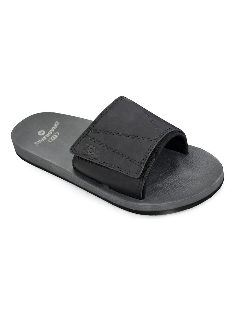 Ciabatte da piscina uomo Brasileras suola in gomma Nero - Kiabi