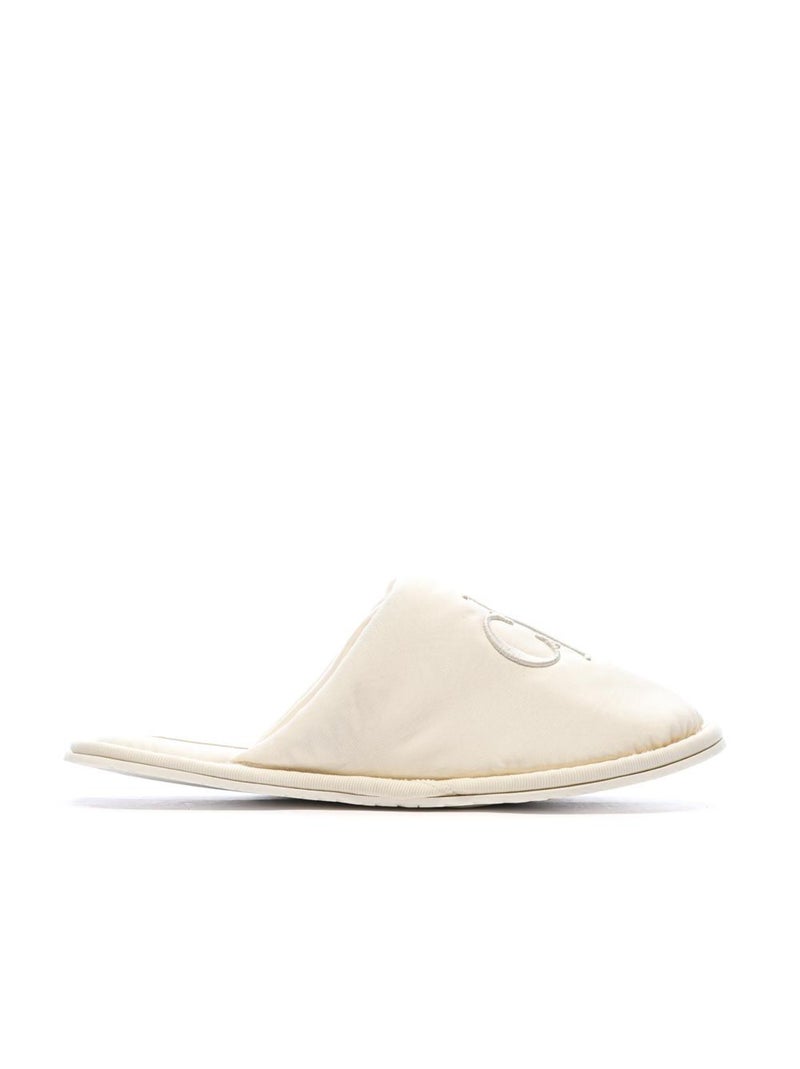 Ciabatte Donna Calvin Klein Jeans in Raso Effetto Moiré Bianco - Kiabi