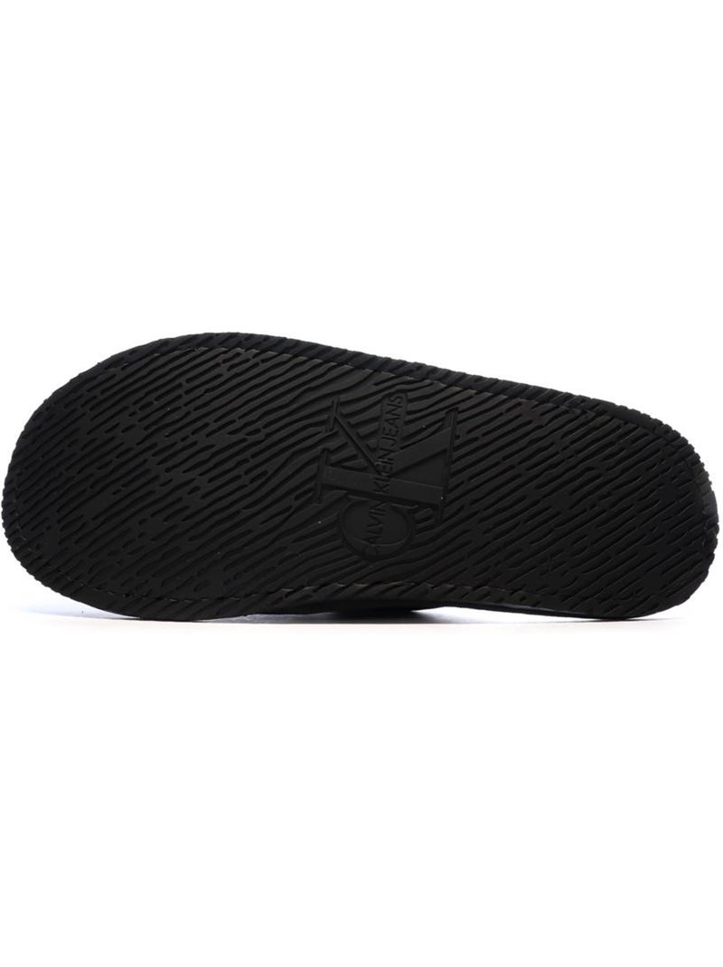 Ciabatte Donna Calvin Klein Jeans in Raso Effetto Moiré Nero - Kiabi