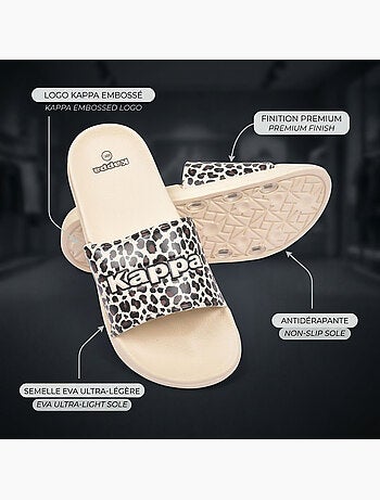 Ciabatte Donna Piscina Glitter Glossy Leopardo KAPPA