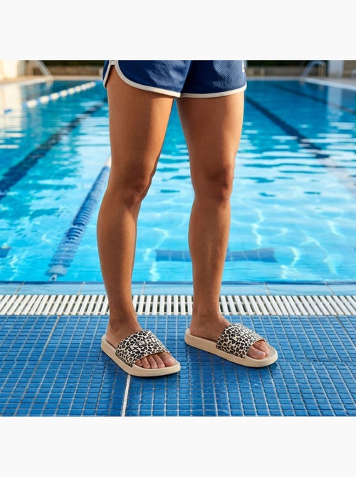 Ciabatte Donna Piscina Glitter Glossy Leopardo KAPPA - Kiabi Ciabatte Donna Piscina Glitter Glossy Leopardo KAPPA - Kiabi