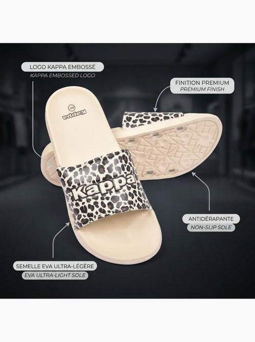 Ciabatte Donna Piscina Glitter Glossy Leopardo KAPPA - Kiabi Ciabatte Donna Piscina Glitter Glossy Leopardo KAPPA - Kiabi