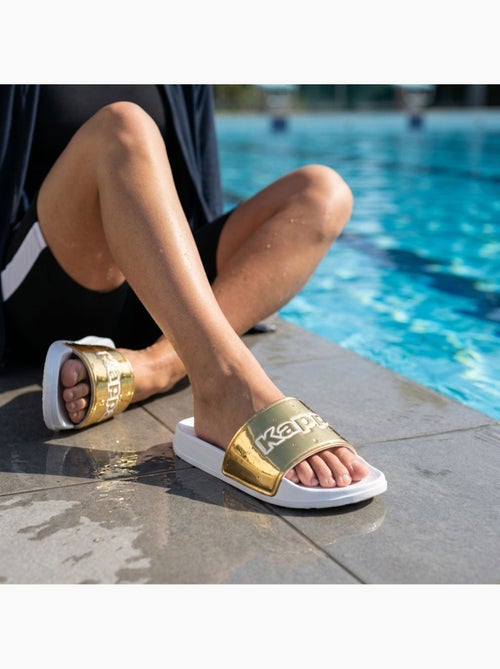 Ciabatte Donna Piscina Glitter Glossy Leopardo KAPPA - Kiabi Ciabatte Donna Piscina Glitter Glossy Leopardo KAPPA - Kiabi