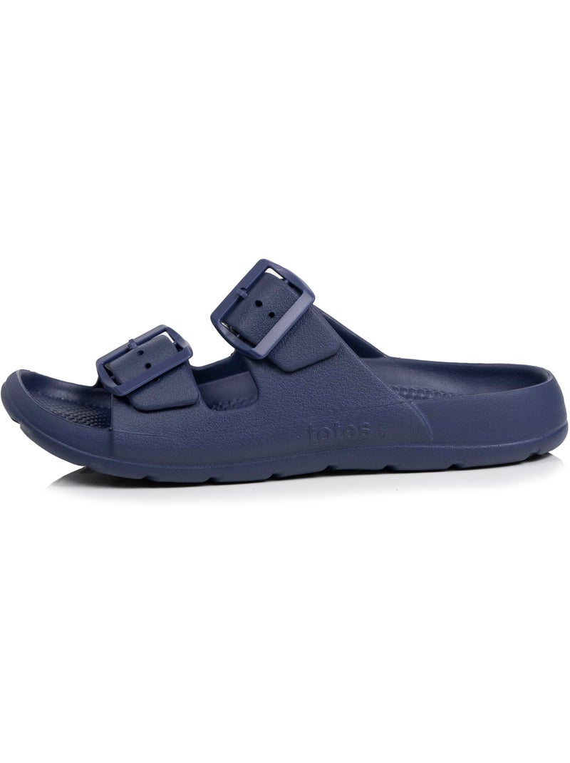 Ciabatte Doppio cinturino, suola comoda e leggera, sandalo da spiaggia, sandalo da  Isotoner Blu marino - Kiabi