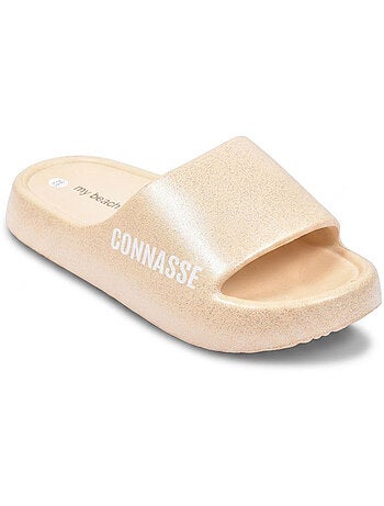 Ciabatte Glitter con Scritta Umoristica 4 Colori OZABI
