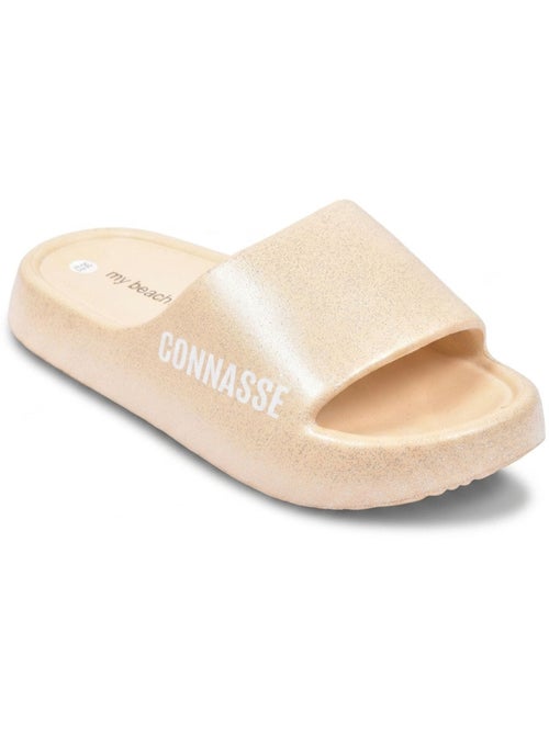 Ciabatte Glitter con Scritta Umoristica 4 Colori OZABI - Kiabi Ciabatte Glitter con Scritta Umoristica 4 Colori OZABI - Kiabi