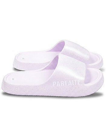 Ciabatte Glitter con Scritta Umoristica 4 Colori OZABI