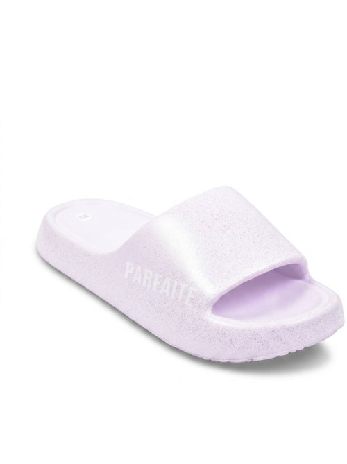 Ciabatte Glitter con Scritta Umoristica 4 Colori OZABI - Kiabi Ciabatte Glitter con Scritta Umoristica 4 Colori OZABI - Kiabi