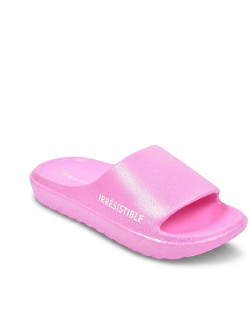 Ciabatte Glitter con Scritta Umoristica 5 Colori OZABI - Kiabi Ciabatte Glitter con Scritta Umoristica 5 Colori OZABI - Kiabi