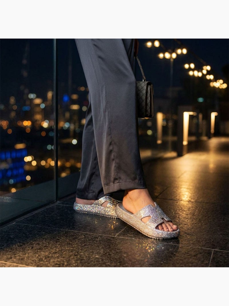 Ciabatte Glitter H-Strap EVA 6 Colori OZABI Grigio - Kiabi