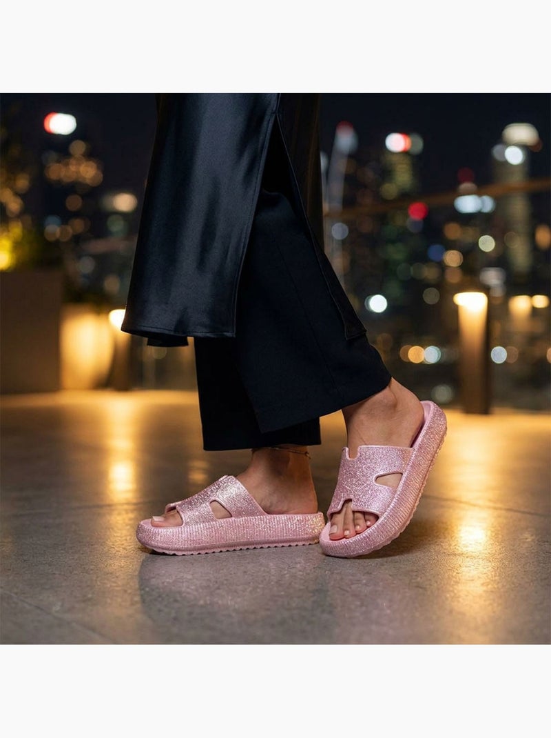 Ciabatte Glitter H-Strap EVA 6 Colori OZABI Rosa - Kiabi
