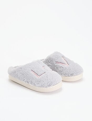 Ciabatte in maglia peluche