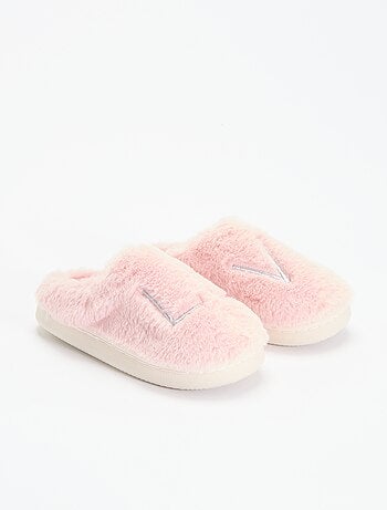 Ciabatte in maglia peluche