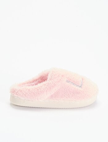 Ciabatte in maglia peluche